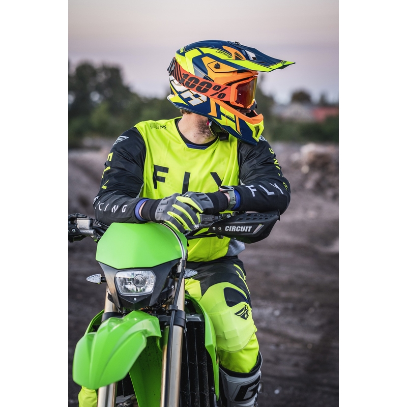 Motocross-Helm Cassida Cross Pro 2 Contra fluo gelb-orange-blau