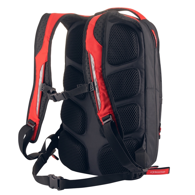 Rucksack Alpinestars City Hunter FQ20 2024 schwarz-rot-weiß