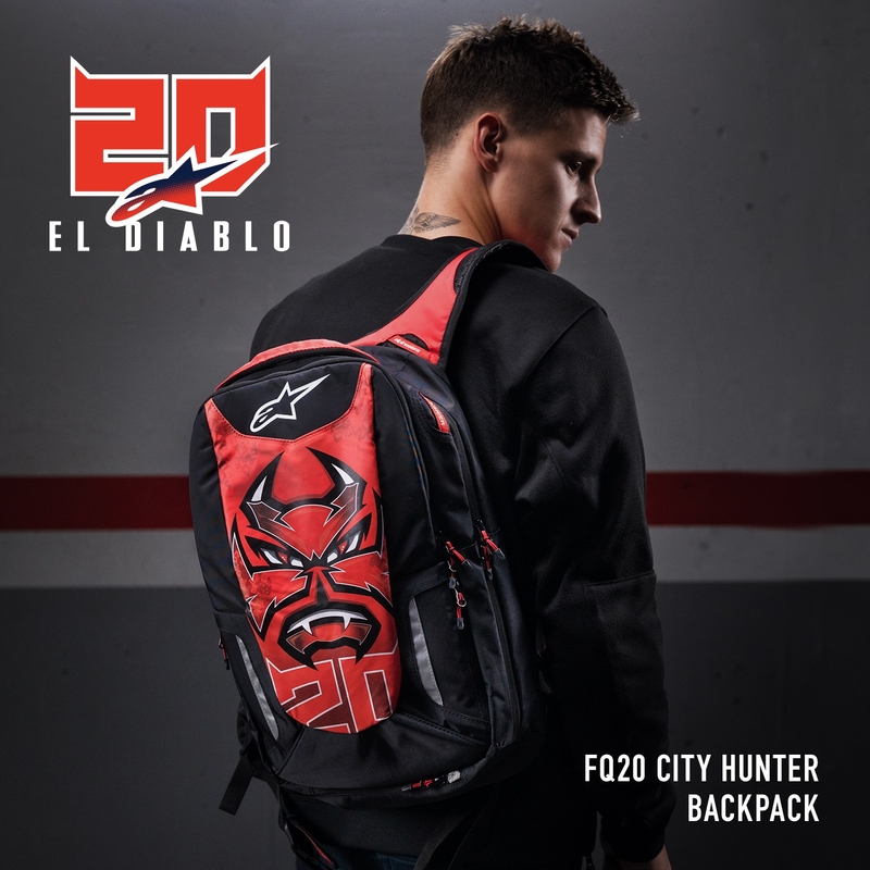 Rucksack Alpinestars City Hunter FQ20 2024 schwarz-rot-weiß