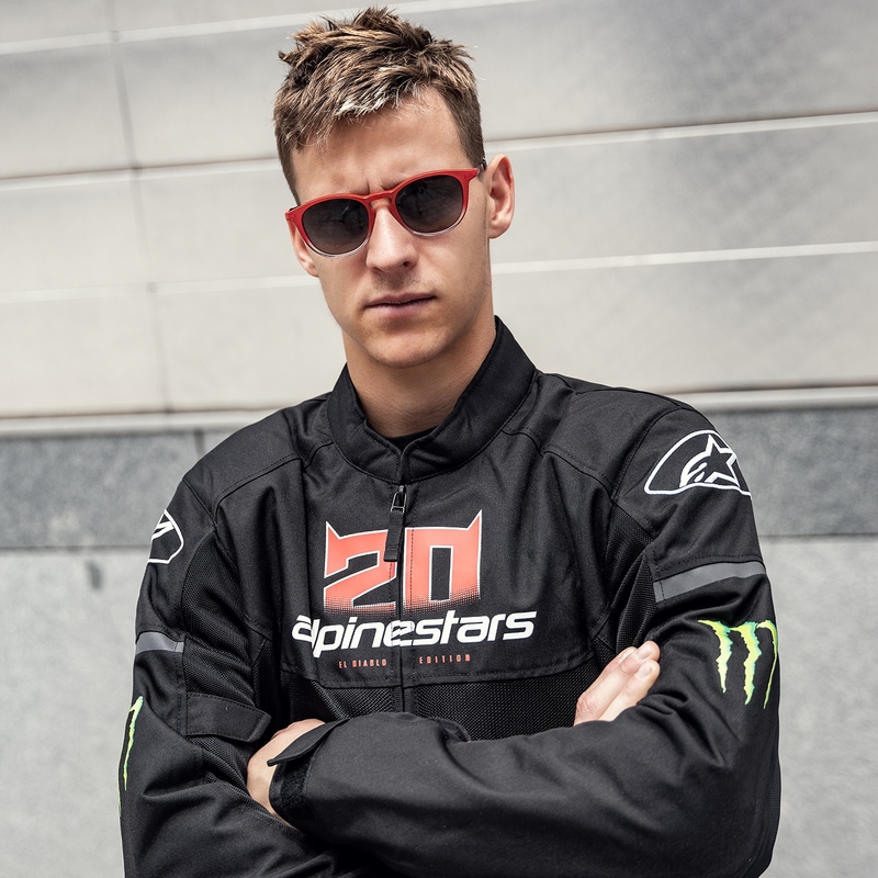 Motorradjacke Alpinestars T-SPS Air Monster FQ20 2024 Schwarz-Rot-Weiß-Grün