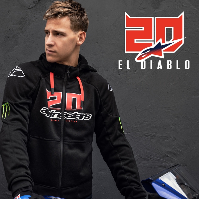 Alpinestars Chrome Ignition Monster FQ20 Motorradjacke schwarz-rot-weiß-grün