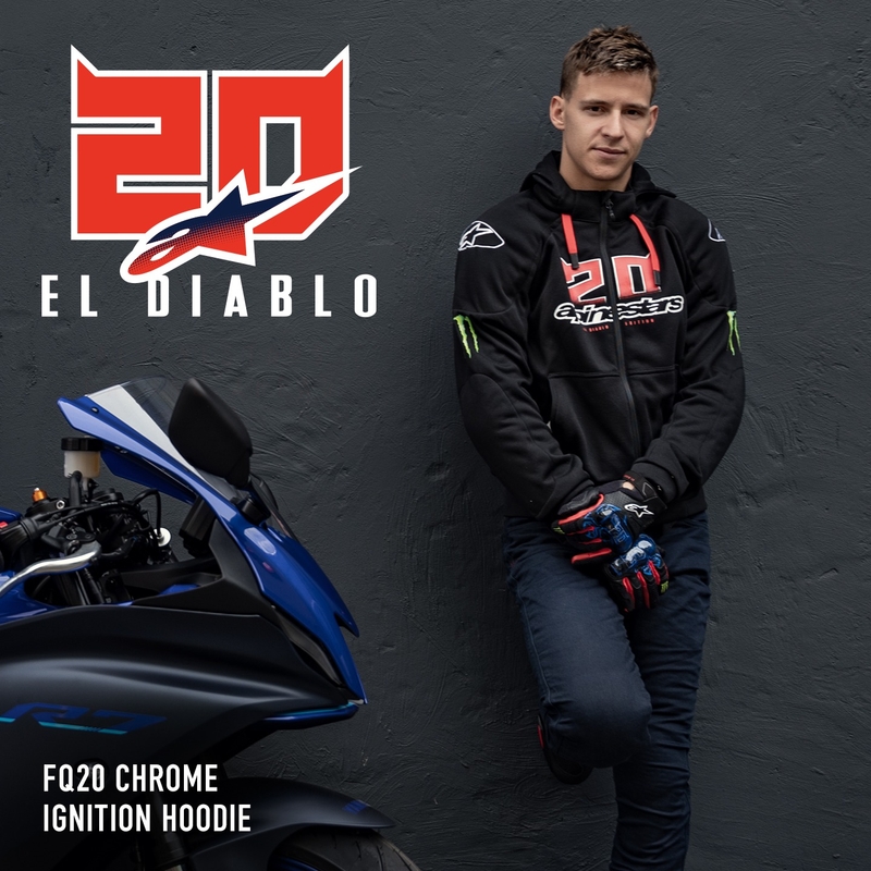 Alpinestars Chrome Ignition Monster FQ20 Motorradjacke schwarz-rot-weiß-grün