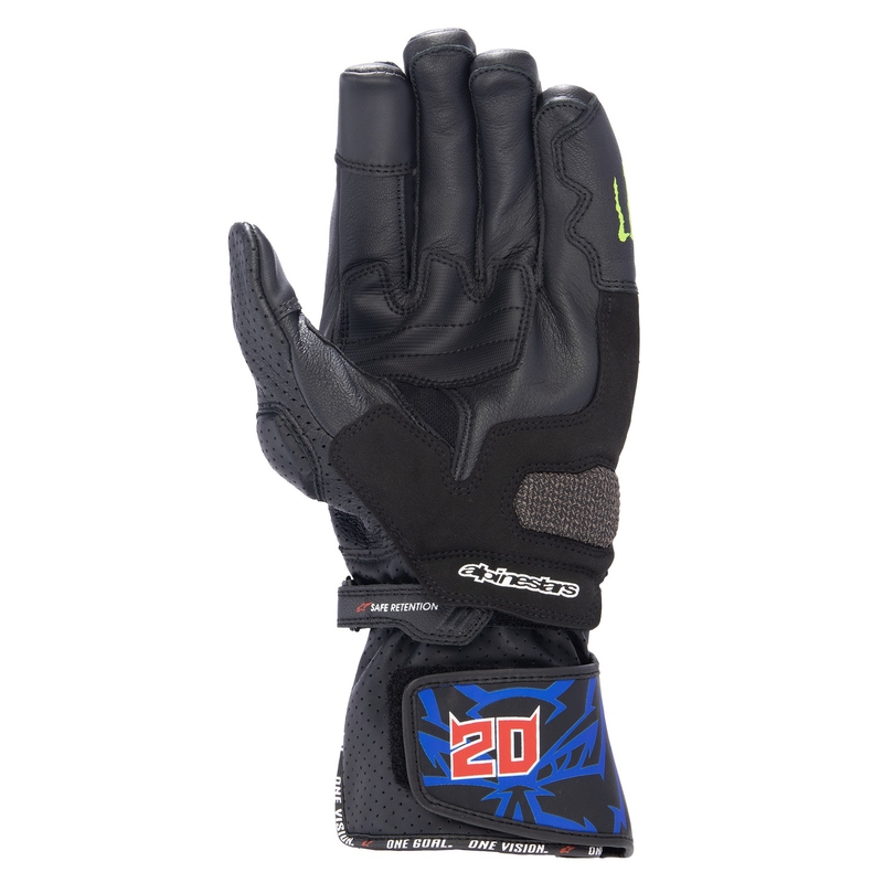 Alpinestars SP-8 3 Monster FQ20 Motorradhandschuhe schwarz-rot-blau-weiß