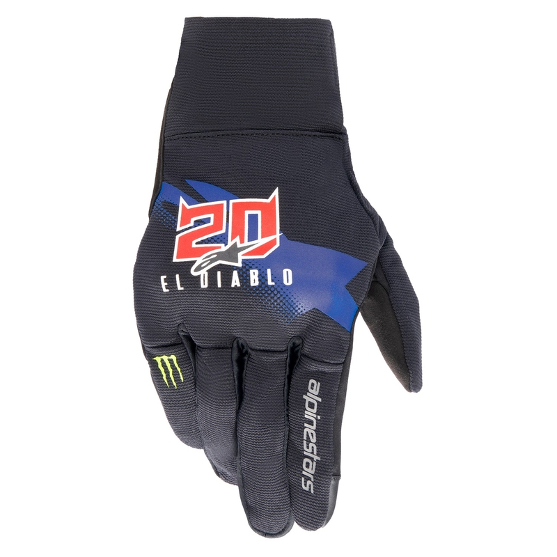 Alpinestars Reef Monster FQ20 Motorradhandschuhe schwarz-rot-blau-weiß-grün
