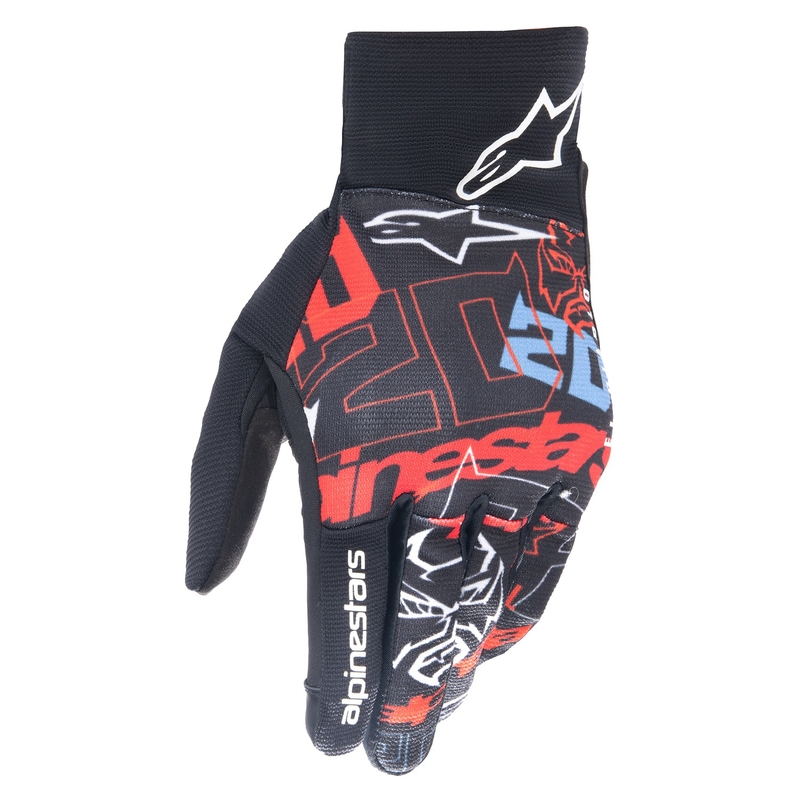 Alpinestars Reef FQ20 Motorradhandschuhe schwarz-rot-blau-weiß