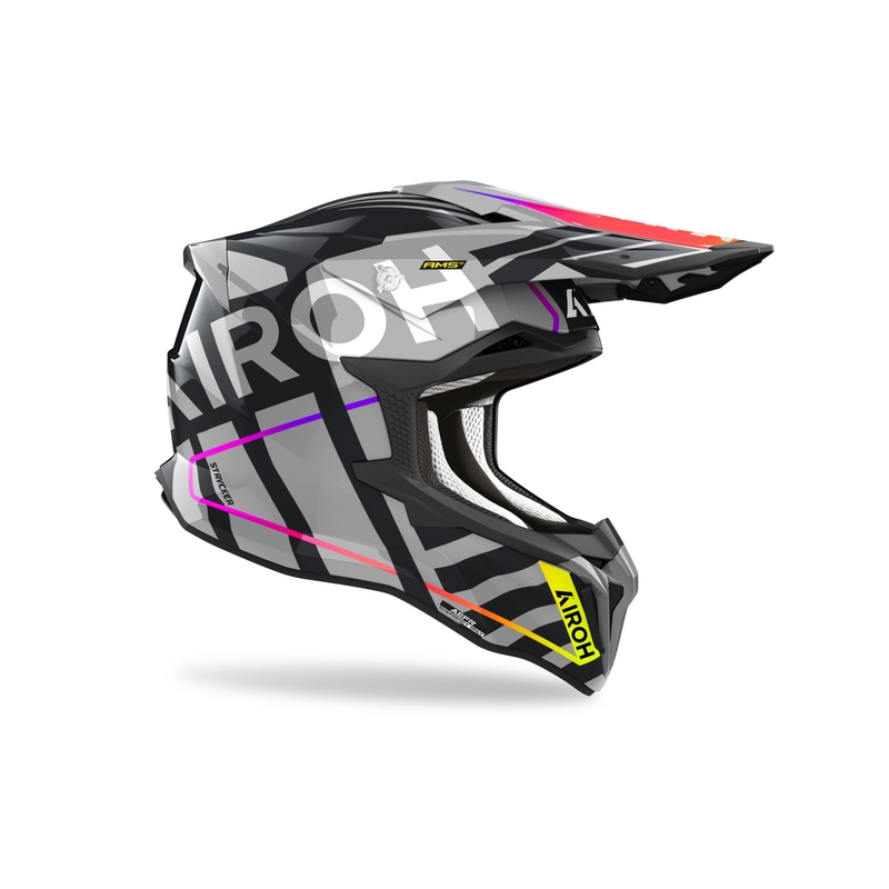 Airoh Strycker Brave 2024 Motocross-Helm, glänzendes Grau Ausverkauf
