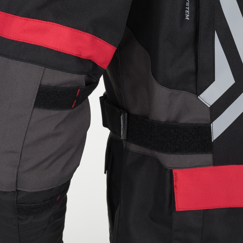 RSA Storm Motorradjacke schwarz-grau-fluogelb