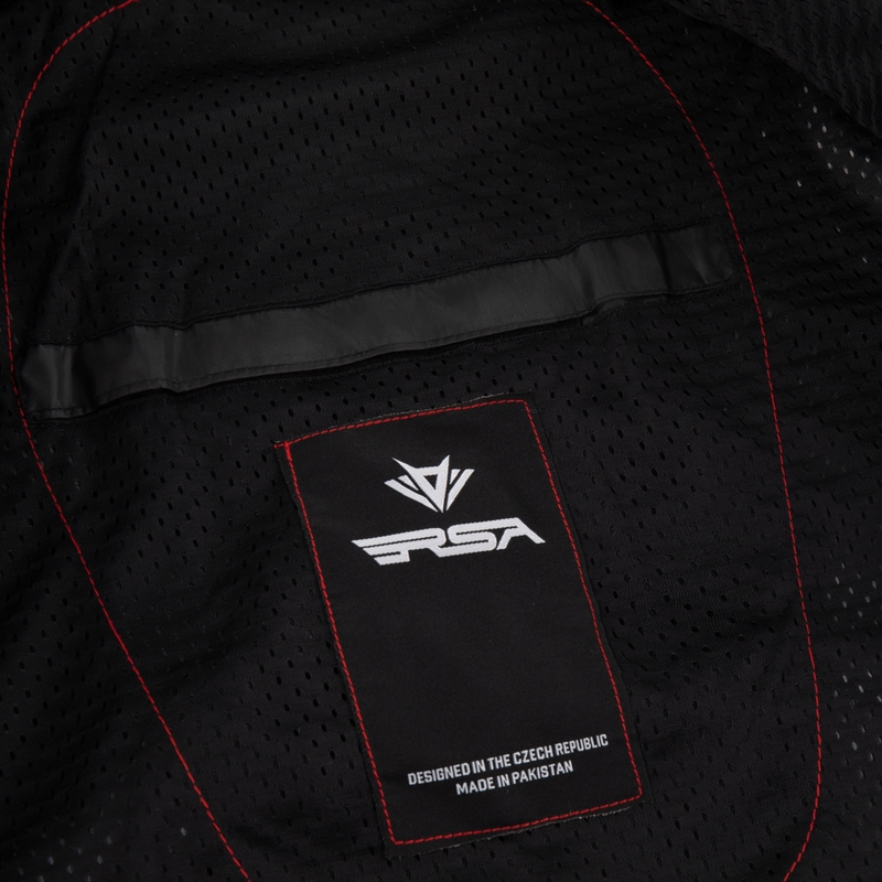 RSA Wasp Damen-Motorradjacke, schwarz-rosa-weiß