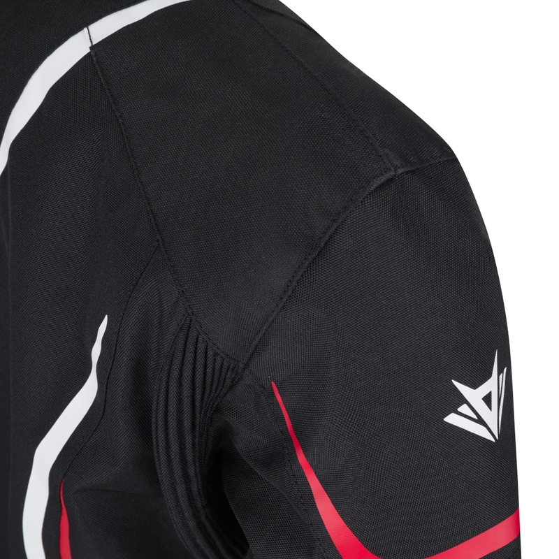 RSA Wasp Damen-Motorradjacke, schwarz-rosa-weiß