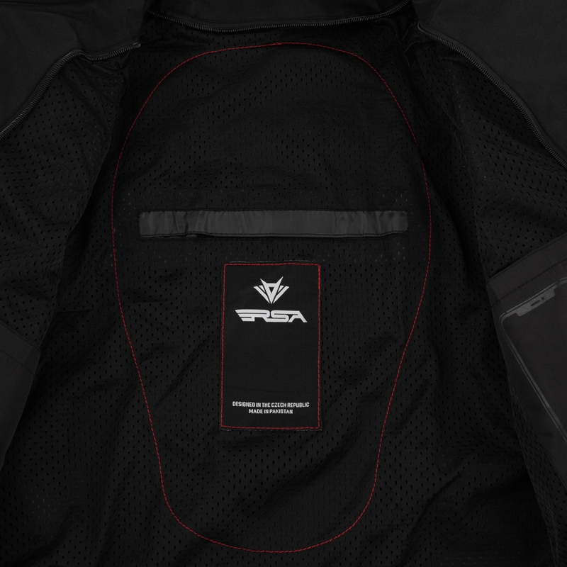 RSA Runway Motorradjacke schwarz-fluogelb