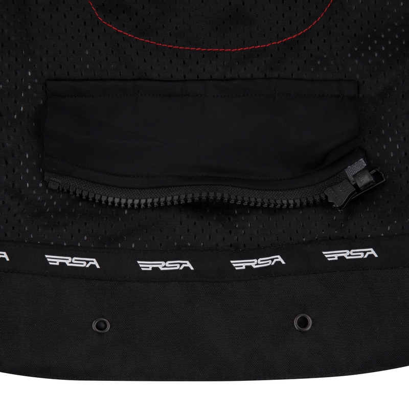 RSA Wasp schwarz-grau-weiße Motorradjacke für Frauen