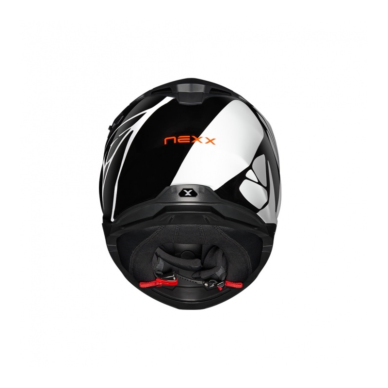 Integrierter Motorradhelm Nexx Y.100 B-SIDE schwarz-weiß Ausverkauf