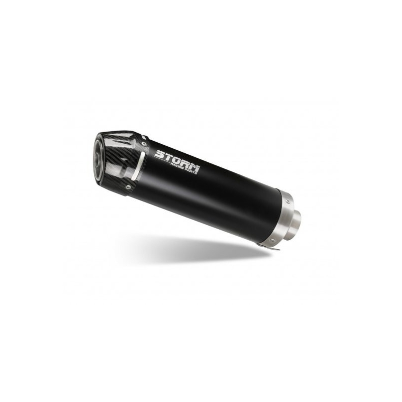 Auspuff komplett 1x1 STORM GP Black with carbon cap für VOGE Brivido 125 R  2023-2024