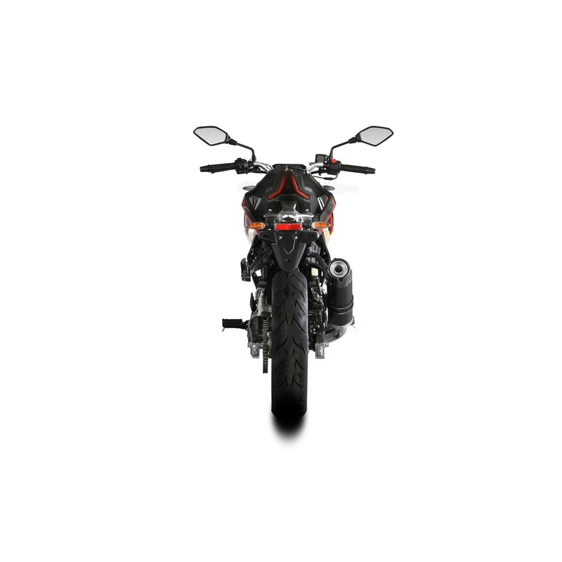 Auspuff komplett 1x1 STORM GP Black with carbon cap für VOGE Brivido 125 R  2023-2024