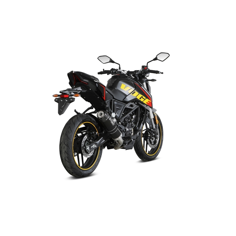 Auspuff komplett 1x1 STORM GP Black with carbon cap für VOGE Brivido 125 R  2023-2024