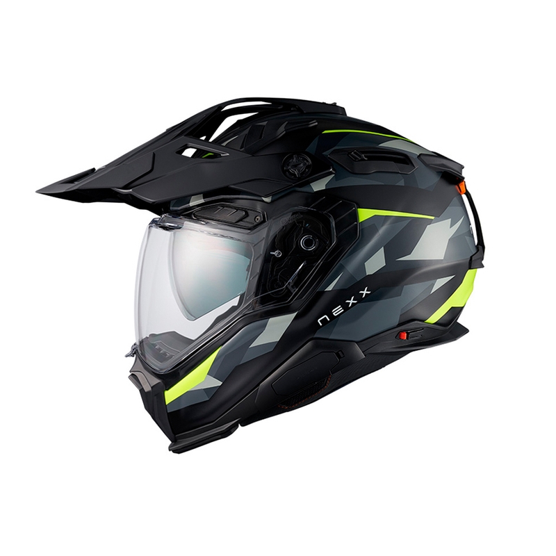 Enduro-Motorradhelm Nexx X.WED3 Trailmania grau-fluo gelb Ausverkauf
