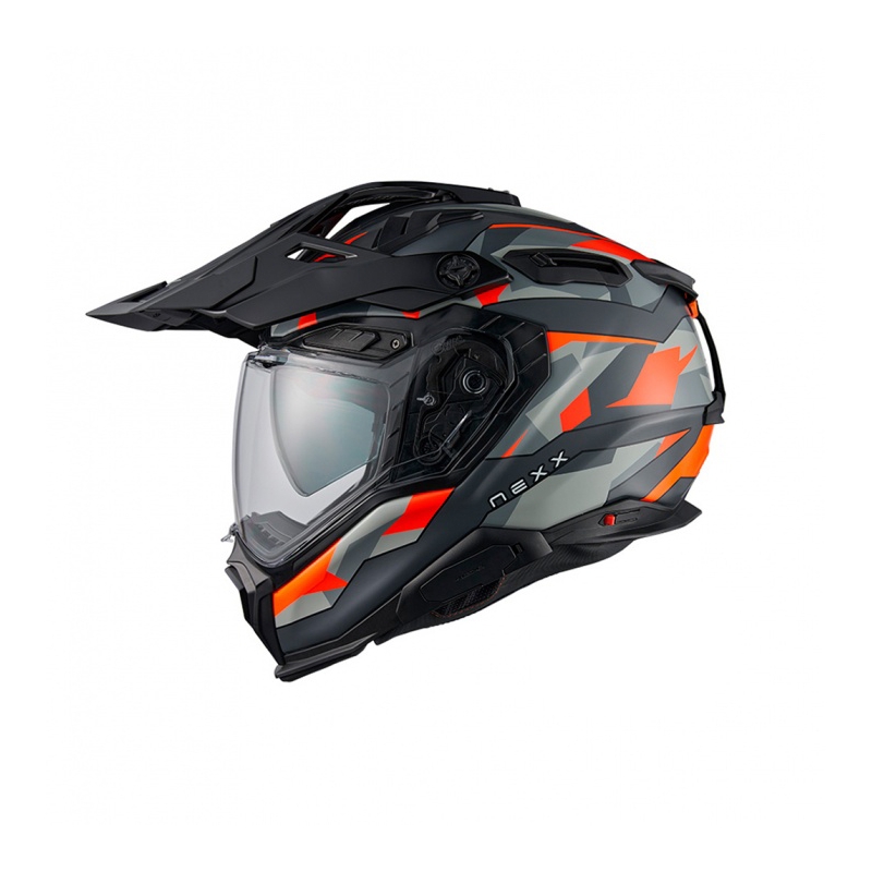Enduro-Motorradhelm Nexx X.WED3 Trailmania grau-orange Ausverkauf