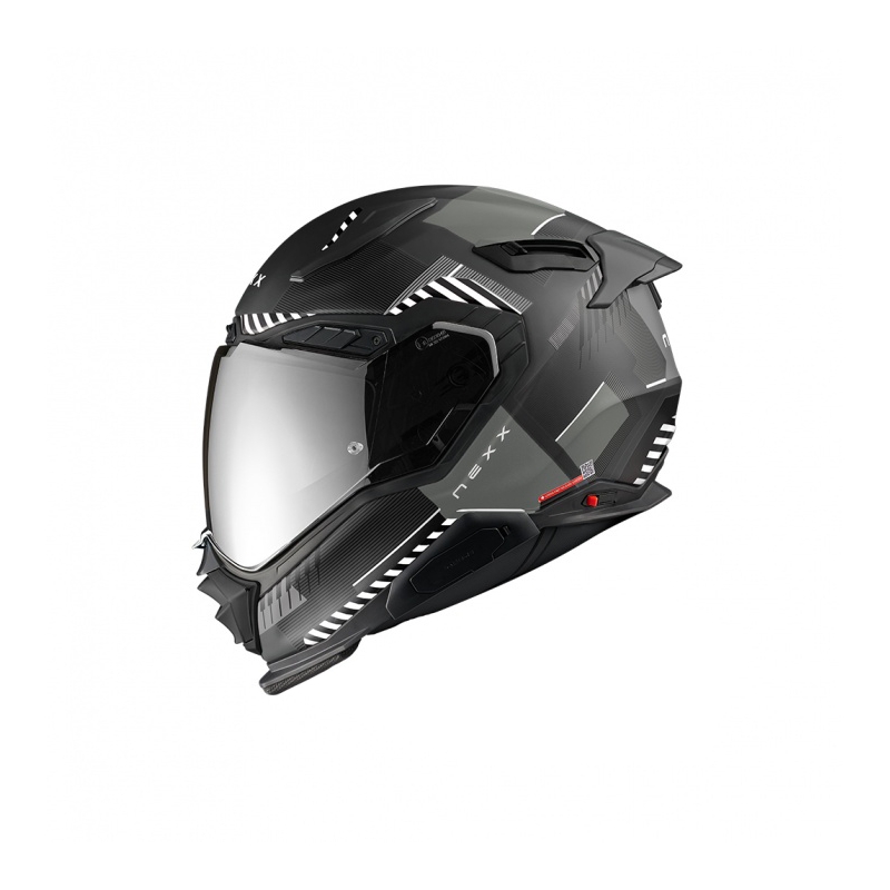 Nexx X.WST3 Fluence Integral-Motorradhelm schwarz-silber Ausverkauf