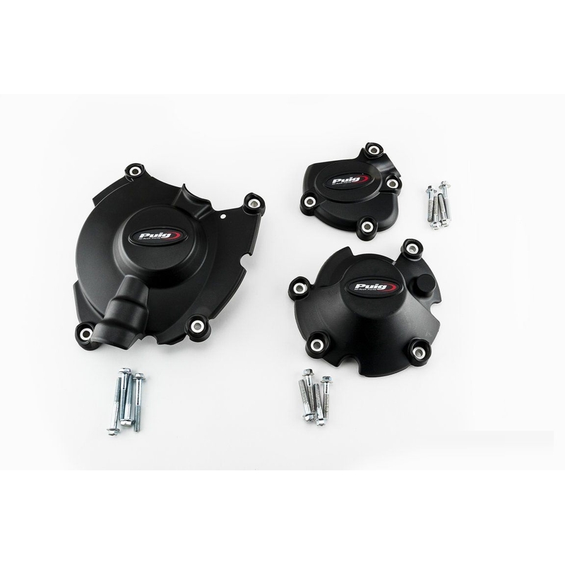 Motor-Schutzabdeckungen PUIG schwarz included right, left and alternator caps für YAMAHA YZF-R1 2015-2026
