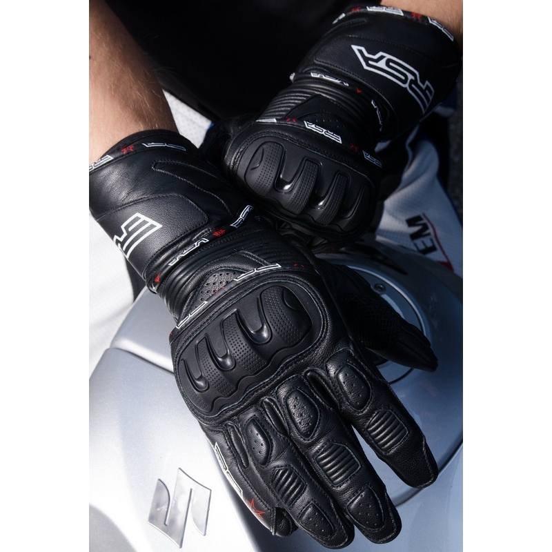 Motorradhandschuhe RSA Gappa schwarz Ausverkauf