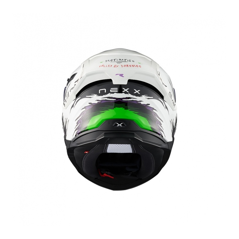 Integrierter Motorradhelm Nexx Y.100R Night Rider weiß