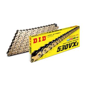 VX series X-Ring chain D.I.D Chain 530VX3 116 L golden/schwarz