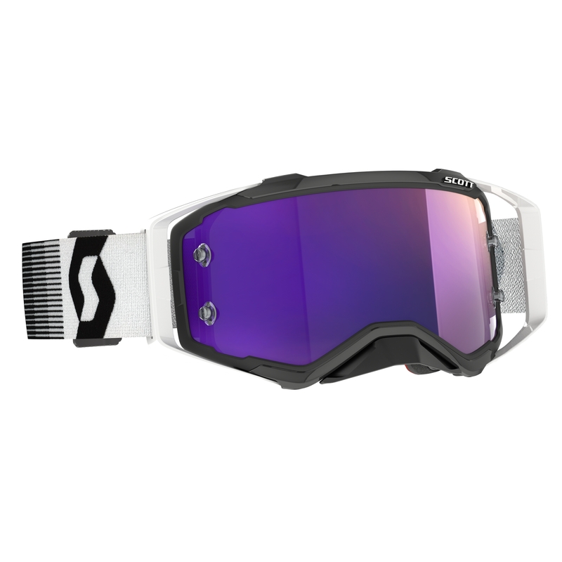 Scott Prospect CH Premium Motocrossbrille schwarz-weiß-lila