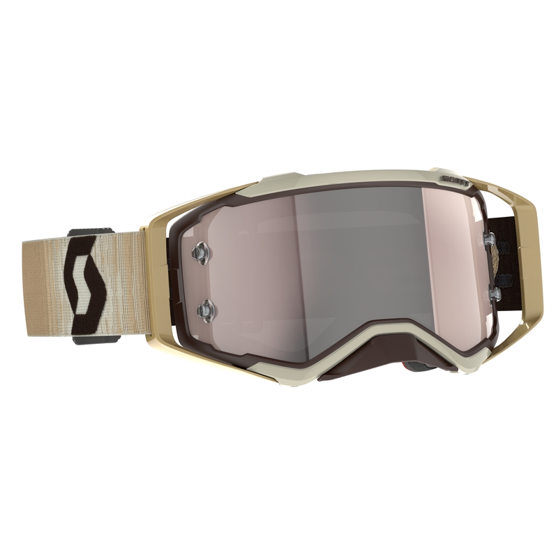Motocross-Brille Scott Prospect CH beige-braun-silber