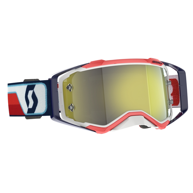 Motocrossbrille Scott Prospect CH rot-weiß-gelb