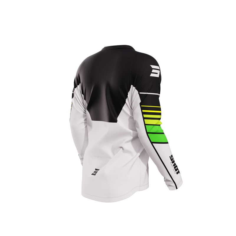 Motocross-Trikot Shot Devo Peak grün Ausverkauf