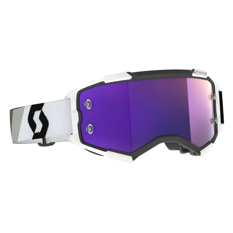 Motocrossbrille Scott Fury CH Premium schwarz-weiß-lila