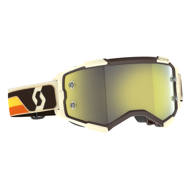 Motocrossbrille Scott Fury CH braun-beige-gelb