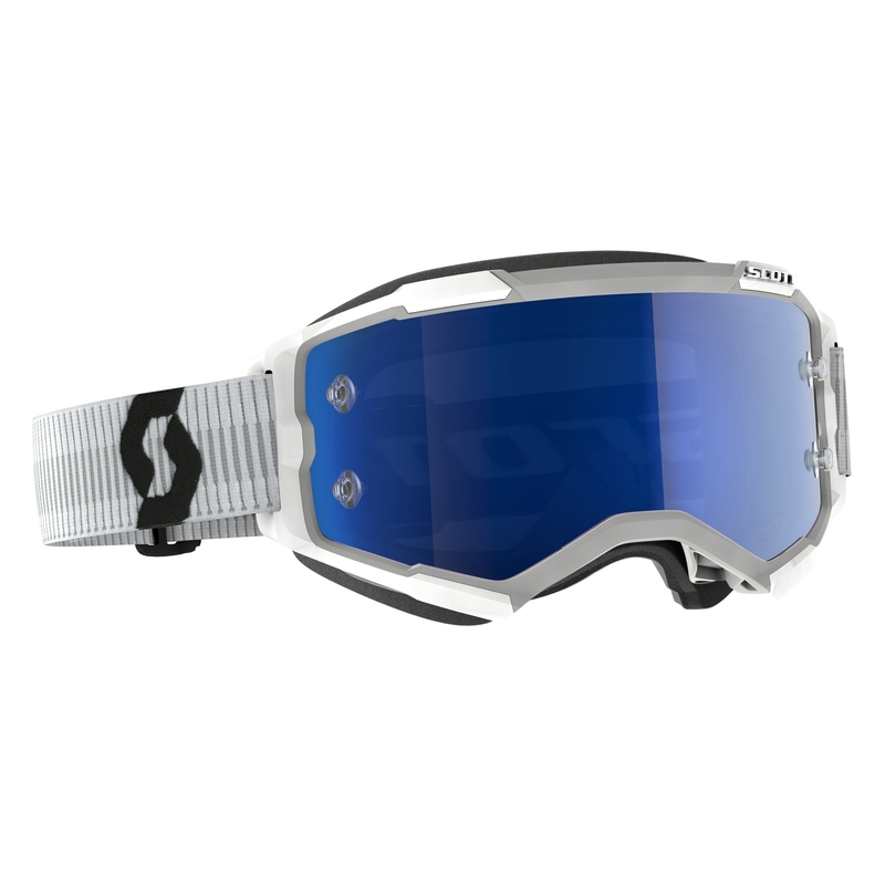 Motocrossbrille Scott Fury CH weiß-blau