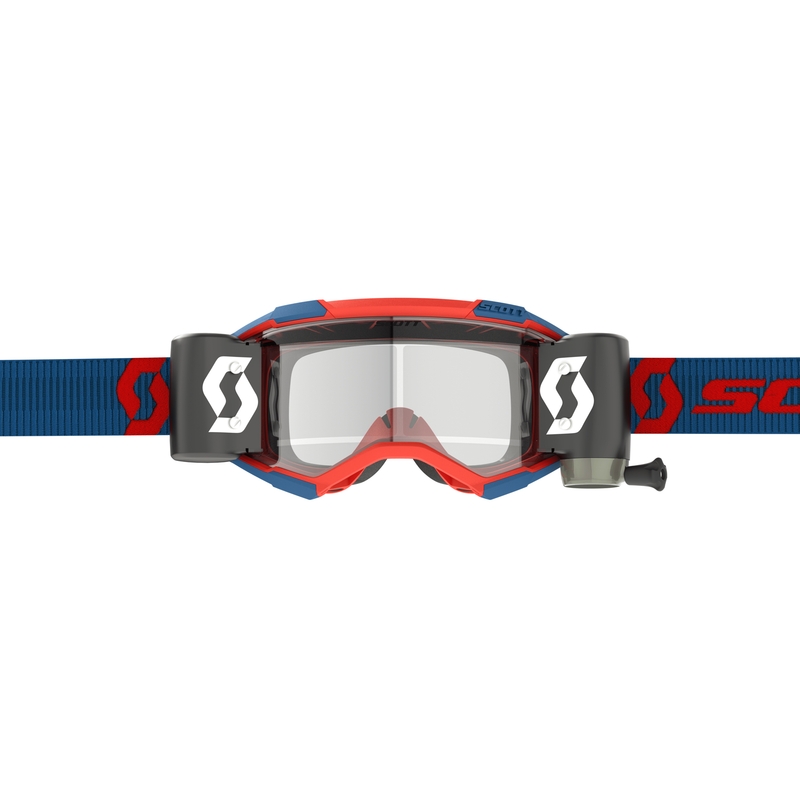 Motocross-Brille Scott Fury WFS blau-fluo-rot