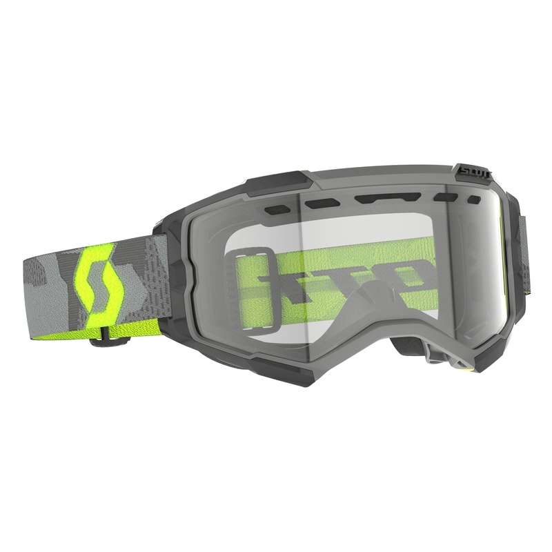 Motocross-Brille Scott Fury Enduro grau-fluo gelb