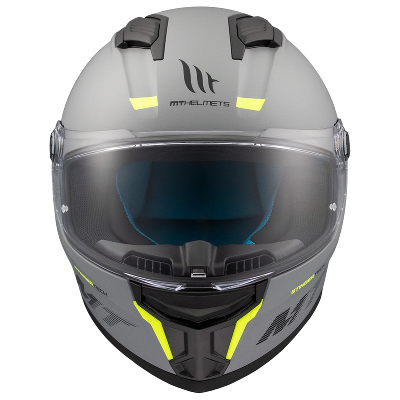 MT Stinger 2 Solid grey matt Integral Motorradhelm