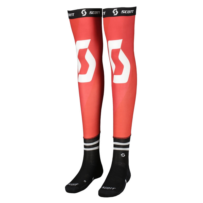 SCOTT Knee Brace rote Kniestrümpfe