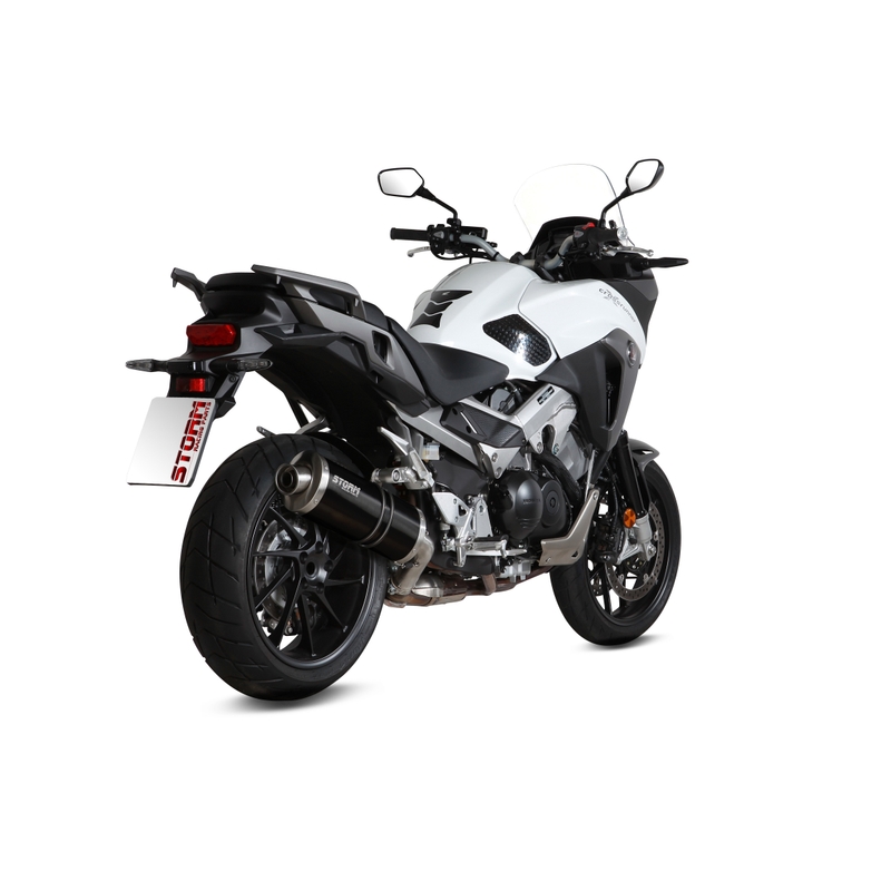 Auspuffendstück STORM OVAL Steel black für HONDA VFR 800 X Crossrunner 2015-2020