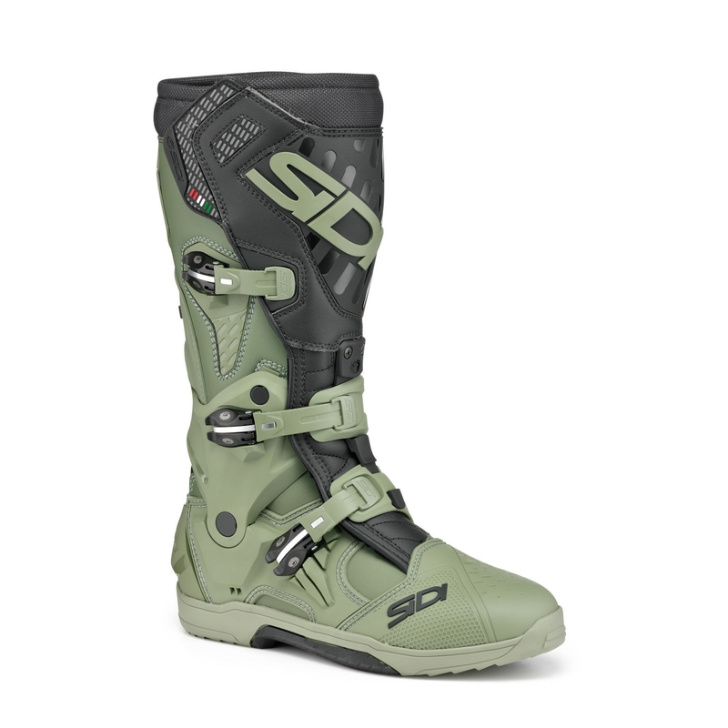 SiDi Crossair Motorradstiefel grün-schwarz