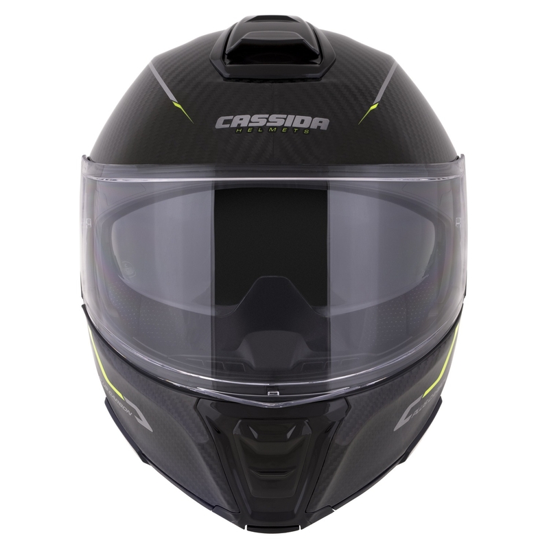 Klapphelm Cassida Modulo 2.1 Plus Carbon fluo gelb-silber-schwarz