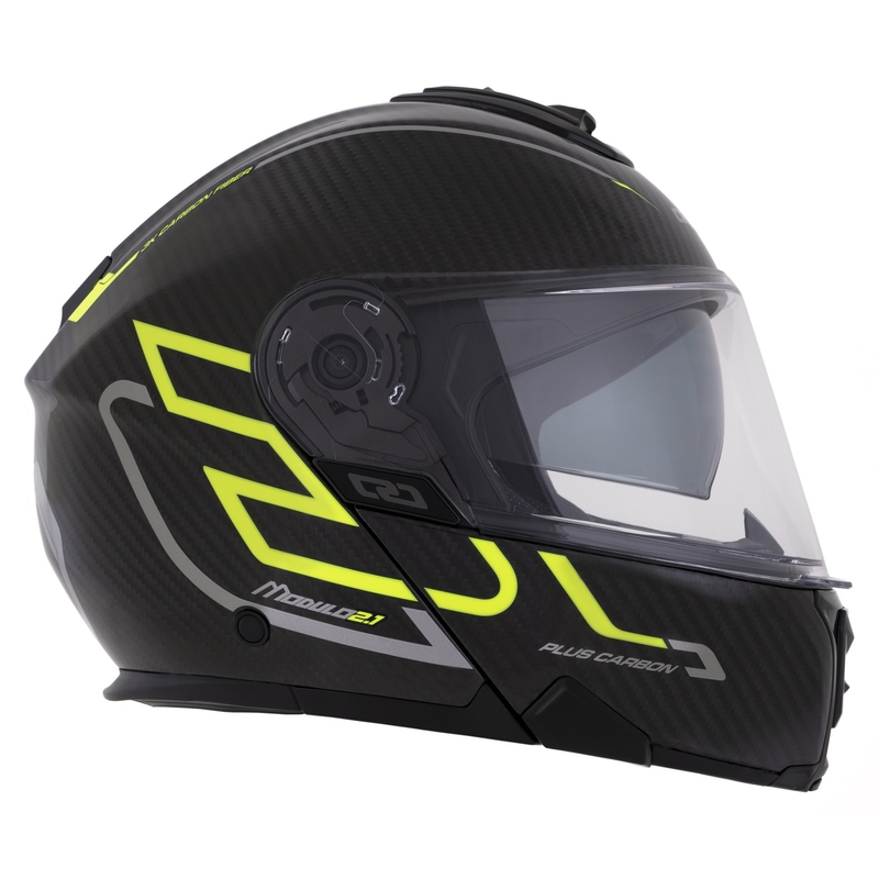 Klapphelm Cassida Modulo 2.1 Plus Carbon fluo gelb-silber-schwarz