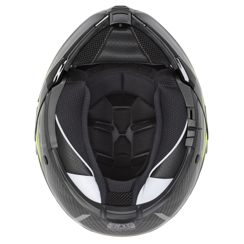 Klapphelm Cassida Modulo 2.1 Plus Carbon fluo gelb-silber-schwarz