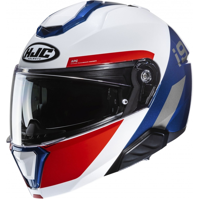 HJC i91 Bina MC21 Klapphelm weiß-blau-rot