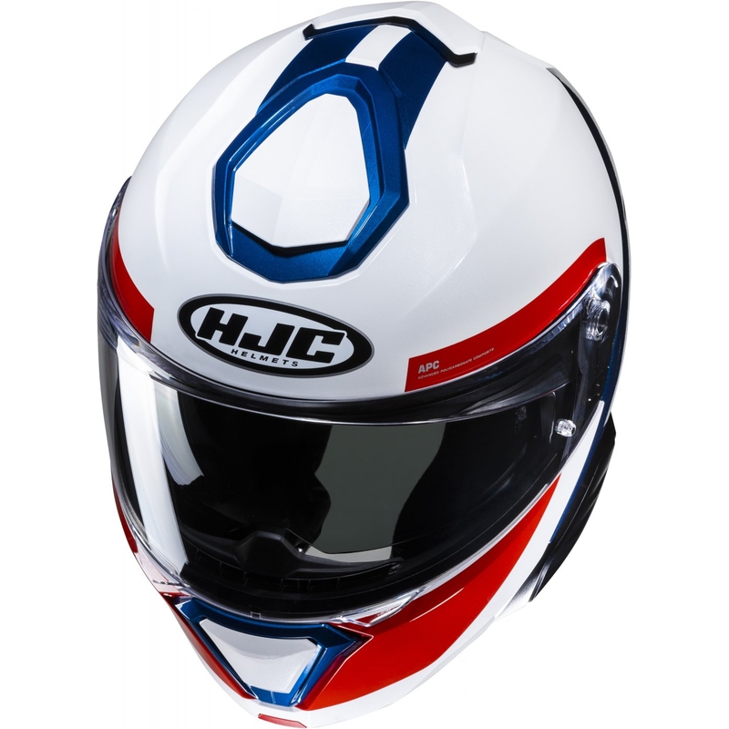HJC i91 Bina MC21 Klapphelm weiß-blau-rot