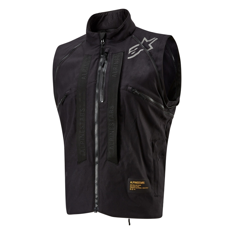 Alpinestars Techdura Motorradjacke schwarz-braun-dunkelblau