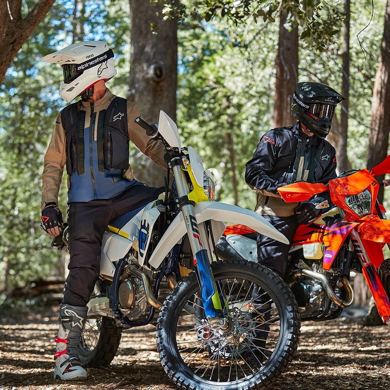 Alpinestars Techdura Motorradjacke schwarz-braun-dunkelblau