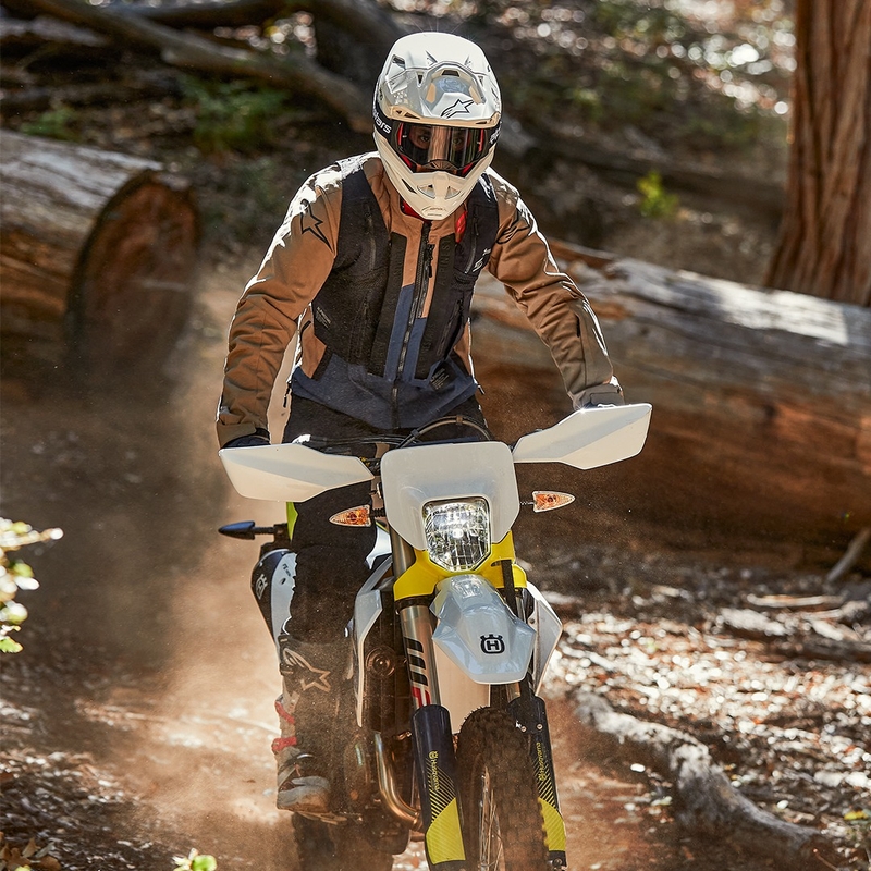 Alpinestars Techdura Motorradjacke schwarz-braun-dunkelblau