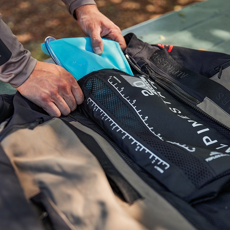 Alpinestars Techdura Motorradjacke schwarz-braun-dunkelblau