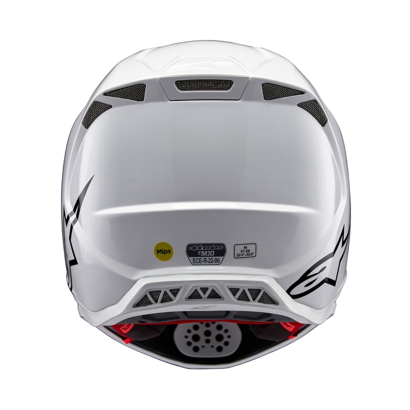 Alpinestars Supertech S-M10 Solider weißer Motocross-Helm