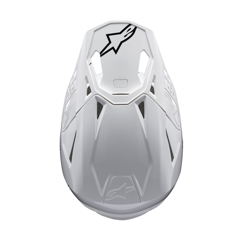 Alpinestars Supertech S-M10 Solider weißer Motocross-Helm